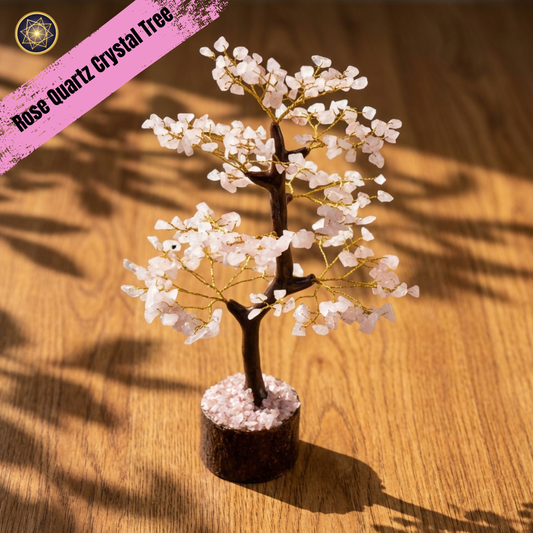 Rose Quartz Crystal Tree for Love & Harmony | Vastu Home Décor