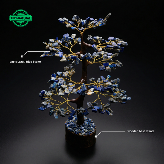 Lapis Lazuli Crystal Tree for Focus & Career Growth | Vastu Home Décor
