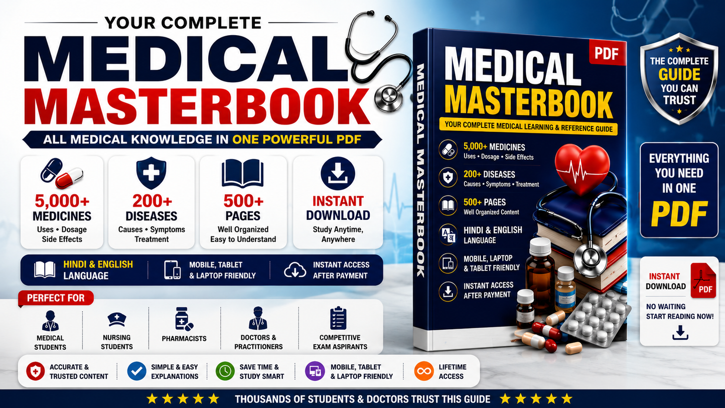Medical Masterbook PDF (500+ Pages) Edition-2026