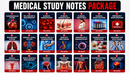 Complete Medical Study Notes Package (All 21 Subjects Included)